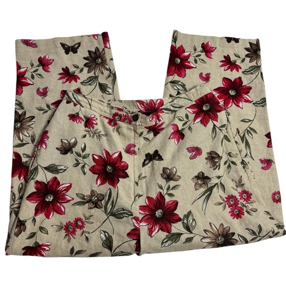 Sag Harbor Pants - Sag harbor floral linen pants